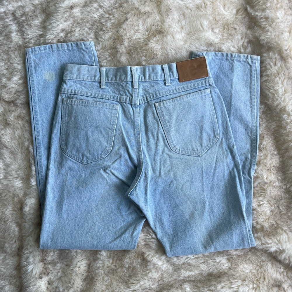Vintage Lee Very Light Wash Straight Leg Denim Jeans